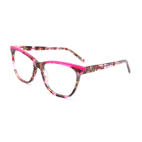 Haute qualité coloré acétate optique lunettes montures de lunettes conceptions uniques à la main Styles à la mode en gros assortis