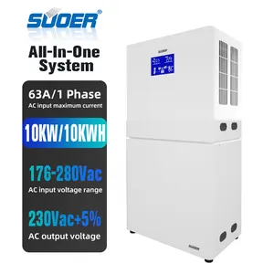 SUOER Lieferant 5KWH Batterie 10kw Energie sparen Netz alles in einem Energie speichers ystem