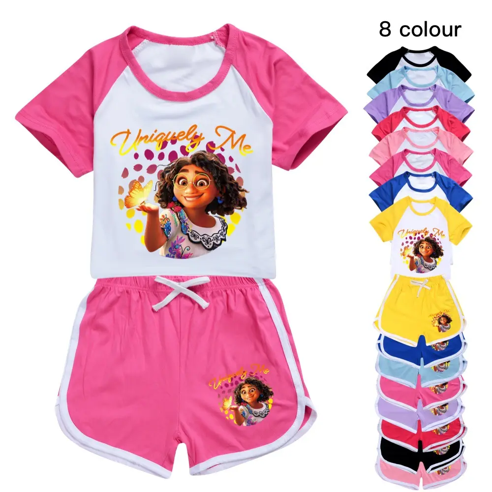 #QZ-GS104 encanto party supplies costume baby girls' clothing sets encanto birthday clothing set
