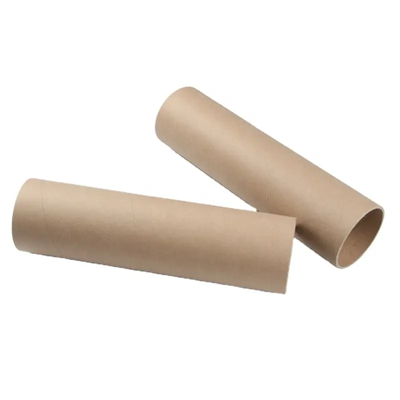 Cardboard Various Sizes Brown Kraft Poster Tube Textile Paper Roll Core