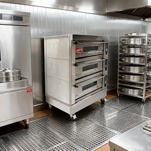 Nuevo Horno Comercial de Panadería de 3 Niveles y 6 Bandejas, 380V, Acero Inoxidable, Material de Maíz para Pan y Pasteles, 3 Niveles, 12 Bandejas - Product Image 4