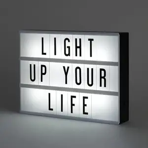 Colorful Cinema Light Box DIY Festival Lights With Letter LED Decorative Desk Lamps For All Festival Party