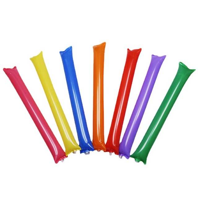 60cm Cheering Stick Balloon Inflatable Thunder Bang Clapping Cheer Inflatable Stick Toys for Sporting Event