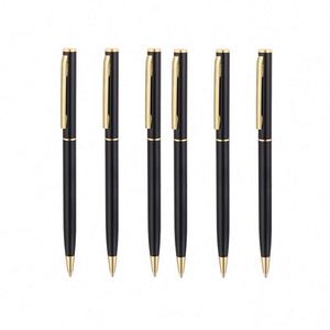 Stylo à bille de luxe en métal torsadé, pointe moyenne 1,0 mm, personnalisé pour l'écriture, cadeau pour hommes d'affaires - Product Image 2