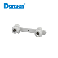 Raccord en T double femelle PPR avec insert en acier inoxydable pour robinet