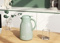 HAERS Pichet à eau de grande capacité carafe thermique pots de cuisine flacons à vide en acier inoxydable bouteille thermos tasse
