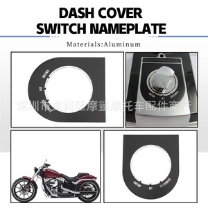 Cubierta de Tablero para Harley Softail Dyna, Interruptor de 53mm 91mm 79mm, Aluminio CNC, para Reparación de Motocicletas Harley - Product Image 3