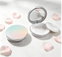 Boîte à poudre ultra-fine avec tamis 3-5g et houppette, emballage cosmétique multicolore