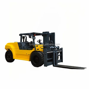 Carretilla elevadora de 10 toneladas y 12 toneladas, carretilla elevadora diésel de 2 etapas para carga dentro del contenedor utilizado en carretillas elevadoras de rueda delantera doble portuarias - Product Image 1