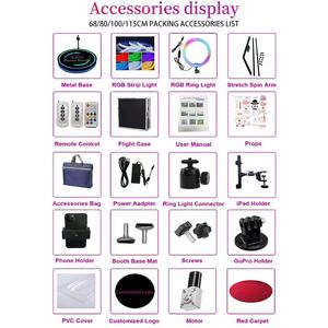 La migliore qualità e il prezzo basso vendono vetro portatile LED slow motion Photo Booth distributore automatico sfondo 360 foto cabina - Product Image 5