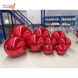 Bolas de espejo inflables Zhenmei, globo de espejo reflectante grande de PVC dorado, Bola brillante grande para decoración de eventos de fiesta de boda de Navidad - Product Image 2