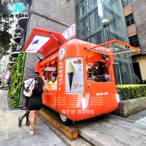 Barbekü gıda kamyonları Retro gıda römork avustralya standart tam donanımlı abd paslanmaz çelik servis arabası - Product Image 3