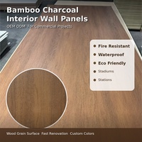 Paneles y Tableros de Pared de Bambú con Cableado Oculto Fácil de Instalar, Panel de Pared de PVC Resistente, Tablero Decorativo Interior