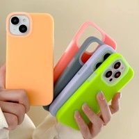 Superslim antichoc femmes téléphone portable couverture arrière gelée liquide étui en silicone pour iPhone 11 12 13 14 15 plus pro max