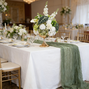 Arrangement élégant de boules de fleurs en soie vertes et blanches réalistes pour mariage, fête des mères, décoration intérieure - Taille personnalisable - Product Image 3