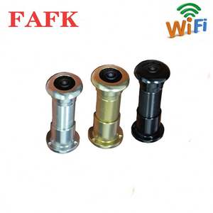 360 градусов панорамный дверной глазок Wi-Fi глазок кошачий глаз H.265 Мини Беспроводная на VIF инфракрасная камера ночного видения домашняя камера - Product Image 3