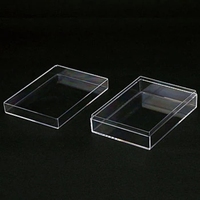 Boîtes en Lucite Acrylique Rectangulaire Transparente 120x75x25mm Boîte de Rangement en Plastique avec Couvercle Transparent pour Bonbons
