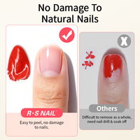RS Nail Fournitures en Gros Gel de Base Peel-Off Écologique, Non Toxique, Végan, Séchage à l'Air, en Bloc Entier