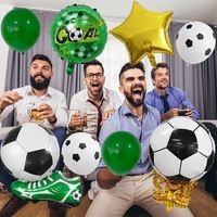 Ensemble de ballons en aluminium Champion Trophy Football Shoes, décorations pour fêtes sportives, parfait pour la décoration de fête et l'aménagement d'événements d'anniversaire