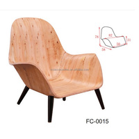 Pièces de chaise de bureau moderne RZS, nouveau design, siège et dossier en contreplaqué courbé avec base en métal pour bureau à domicile et salle à manger