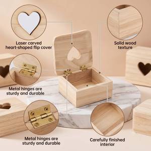 Personalized Wooden <b>Ring</b> <b>Box</b> Engraved Wooden <b>Ring</b> Case <b>Box</b> for Wedding Ceremony Exquisite Solid Wood Small Jewelry <b>Box</b> - Product Image 4