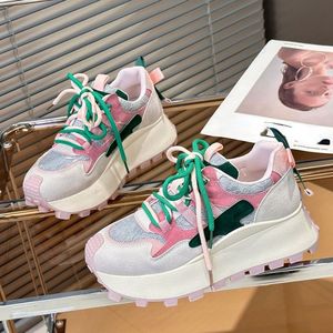 Dropshipping Spring New Thick Sole Platform Casual Running Shoe Muti Color Chunky Women Sneakers - Product Image 3
