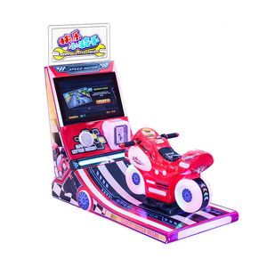 Máquina recreativa de motocicletas Happy Little Rider, juego de carreras para niños operado con monedas, pantalla dinámica con luces LED para centros comerciales y salas de juego - Product Image 1