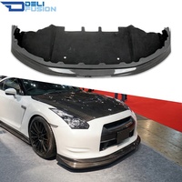 Pour Nissan GTR R35 2008-2016, style VRS, aspect fibre de carbone, lèvre de pare-chocs avant, spoiler, séparateur de pare-chocs, kits carrosserie, diffuseur, tuning extérieur