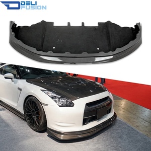 สปอยเลอร์กันชนหน้าทรง VRS สำหรับ Nissan GTR R35 ปี 2008-2016 ลายคาร์บอนไฟเบอร์ ชุดแต่งกันชนหน้า ดิฟฟิวเซอร์ ชุดแต่งภายนอก - Product Image 1