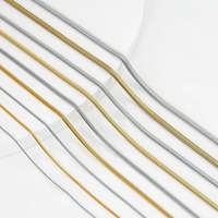 Kalung Tulang Ular Minimalis Populer, Rantai Klavikula Fashion Mewah Ringan, Bahan Stainless Steel Untuk Wanita, Grosir
