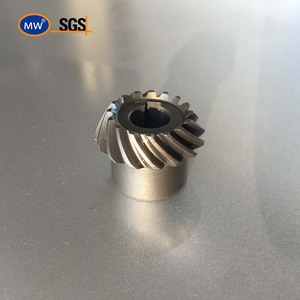 Tùy chỉnh <span class=keywords><strong>CNC</strong></span> gia công thép carbon nhỏ xoắn ốc Góc thẳng bánh răng côn với chế biến hobbing cho các bộ phận - Product Image 5