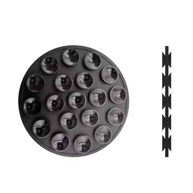 Waterproof Double-Sided Silicone Suction Cup Anti-Slip Adhesive Sticky Mount Phone Holder for iPhone & Android Desk Usage