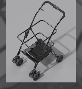 एक हाथ से मोड़ने योग्य वियोज्य पालतू कुत्ते की घुमक्कड़ - Product Image 6