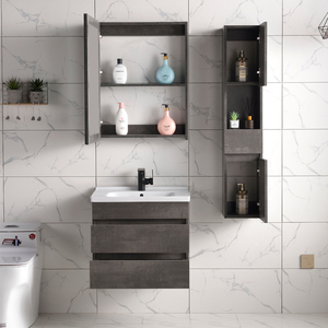Conjunto de Tocador con Lavabo y Gabinete para Baño Moderno Gabinete de Pared para Baño - Product Image 4