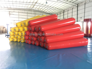 Tubos inflables de PVC duraderos personalizados para piscina, marcador de carril, <span class=keywords><strong>boya</strong></span>, pontones, para parque acuático, línea de natación - Product Image 6