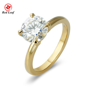 Redleaf de vvs phòng thí nghiệm phát triển kim cương engagement Ring 9k/10k/14k/18K rắn Trắng/Vàng cho phụ nữ và nam giới - Product Image 1