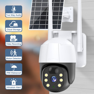 Câmera ao ar livre WiFi 4G 8W Painel Solar Bateria embutida PTZ Câmera sem fio 4MP Segurança Wifi Rede Câmera Solar - Product Image 5