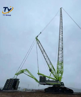 Grue de levage lourd ZOOMLION ZCC11800 147m pour l'installation de parcs éoliens et la configuration de centrales éoliennes