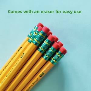 Crayons en bois hexagonaux HB de marque <span class=keywords><strong>Sentance</strong></span> modèle 1183, vert, 14,5 cm, mine noire, sérigraphie, école primaire, vente en gros - Product Image 3