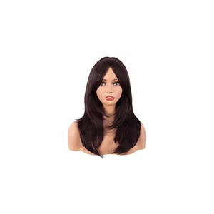 Black Brown Gold Mixed Long Wavy <b>Synthetic</b> <b>Wig</b> No-Lace Heat Resistant High Temperature Fiber <b>Wig</b> for Women - Product Image 3
