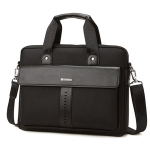 Sac à main pour homme en toile Oxford, sacoche pour ordinateur portable 10 pouces, sac bandoulière taille moyenne, couleur unie - Product Image 5