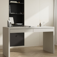 Bureau de salon modulaire avec tiroir, ensemble table et chaise de bureau en bois, bureau informatique écologique et sain, montage facile, design moderne
