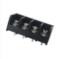 Bloque de Terminales de Barrera para PCB XINKE, Paso de 9.5mm, Conector Negro, 300V 30A para Alta Potencia HB9500-9.5MM