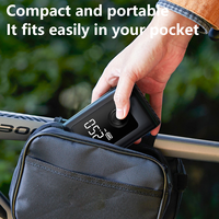 Compresseur d'Air Gonfleur de Pneus Électrique Portable 4000 mAh pour Voiture, Vélo, Moto
