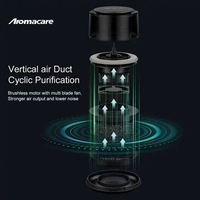 Purificateur d'air personnel compact et portable avec filtre HEPA pour animaux domestiques, idéal pour la voiture et le bureau, élimine la fumée