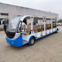 Bus électrique touristique 23 places, véhicule de navettage personnalisé directement de l'usine pour les stations balnéaires, hôtels, parcs, aéroports et communautés