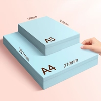 Papier de copie polyvalent bleu double face 70g et 80g paquet de 500 feuilles pour l'artisanat fait à la main et l'impression de bricolage papier coloré pas cher