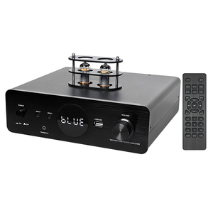 מגבר סטריאו משולב HIFI חדש 60Wx2 עם שפופרות, פאנל מסגסוגת אלומיניום, מארז מתכת, עיצוב מיני לשימוש ביתי/משרדי - Product Image 2
