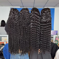 Peluca de Alta Calidad con Ondas Sueltas Profundas, Transparente HD 13x4, Completa, Sin Pegamento, Brasileña, Pre-Pluck, con Cabello de Bebé HD Lace, 200% de Densidad