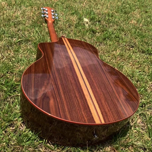 <span class=keywords><strong>Kaysen</strong></span> 41 ''Accoudoir Table en épicéa massif Feuilles d'érable Incrustation Touche Guitare acoustique électrique Kit d'accessoires - Product Image 4